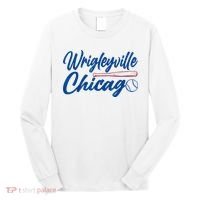Wrigleyville Chicago Baseball American Long Sleeve Shirt thumb 0