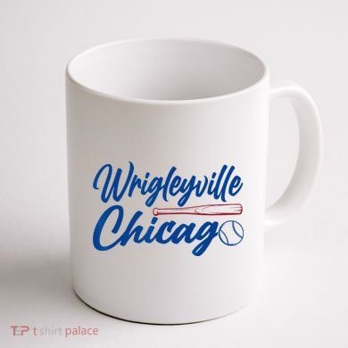 Wrigleyville Chicago Baseball American Coffee Mug back