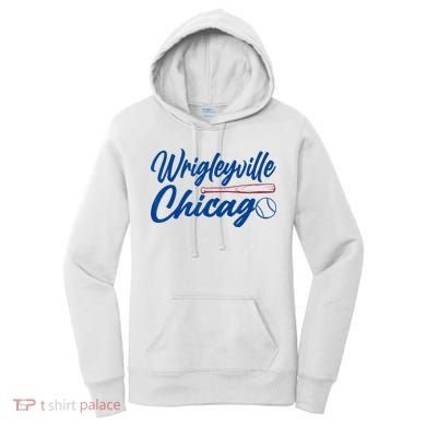 Wrigleyville Chicago Baseball American Women's Hoodie
