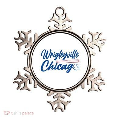 Wrigleyville Chicago Baseball American Ornament