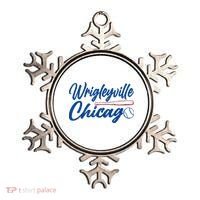 Wrigleyville Chicago Baseball American Ornament thumb 0