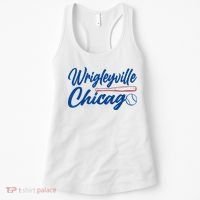 Wrigleyville Chicago Baseball American Women's Tank Top thumb 0