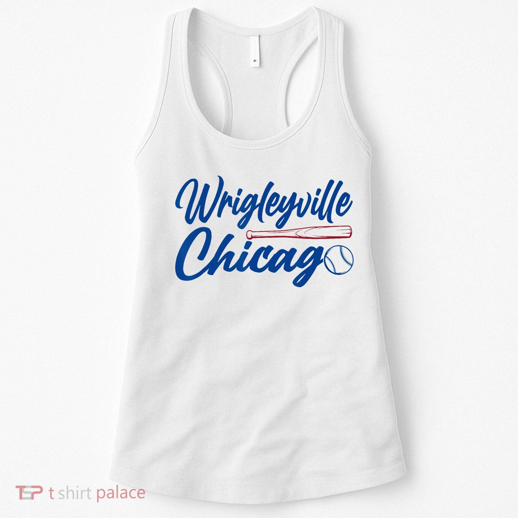 Wrigleyville Chicago Baseball American Women's Tank Top