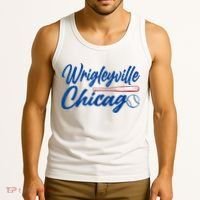 Wrigleyville Chicago Baseball American Tank Top thumb 3