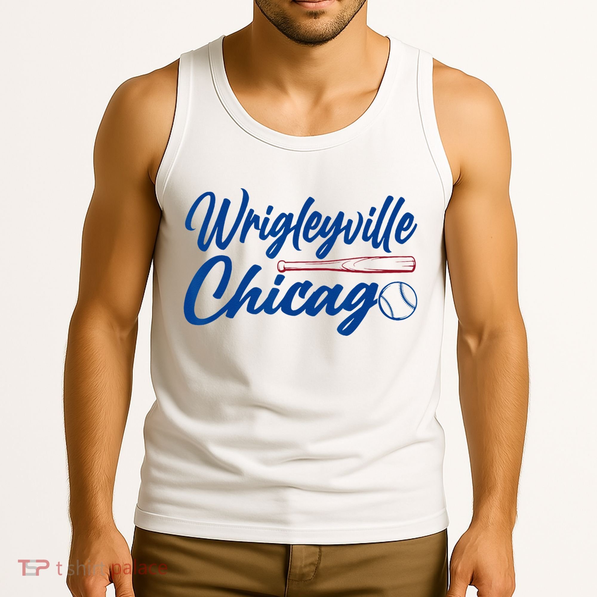Wrigleyville Chicago Baseball American Tank Top