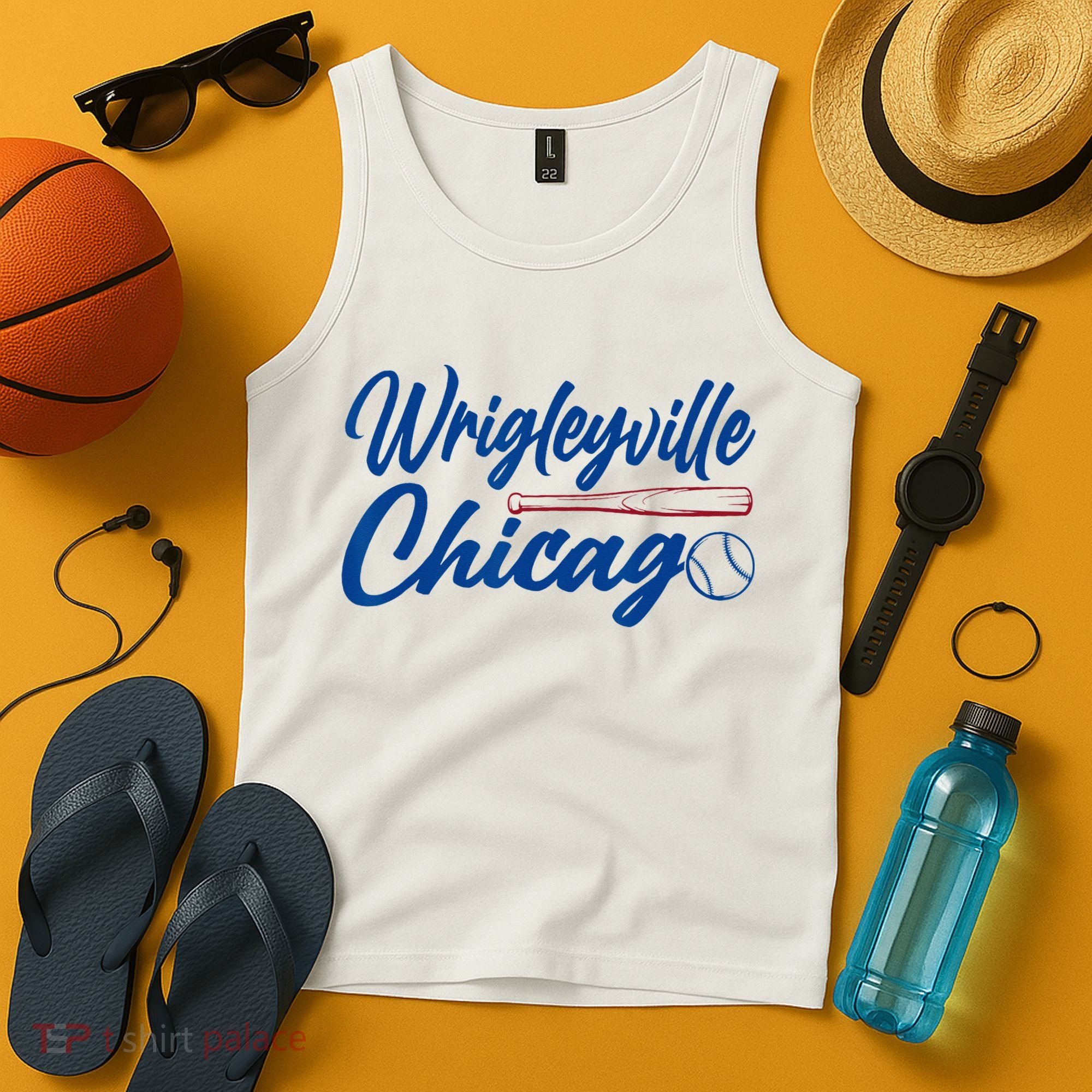 Wrigleyville Chicago Baseball American Tank Top