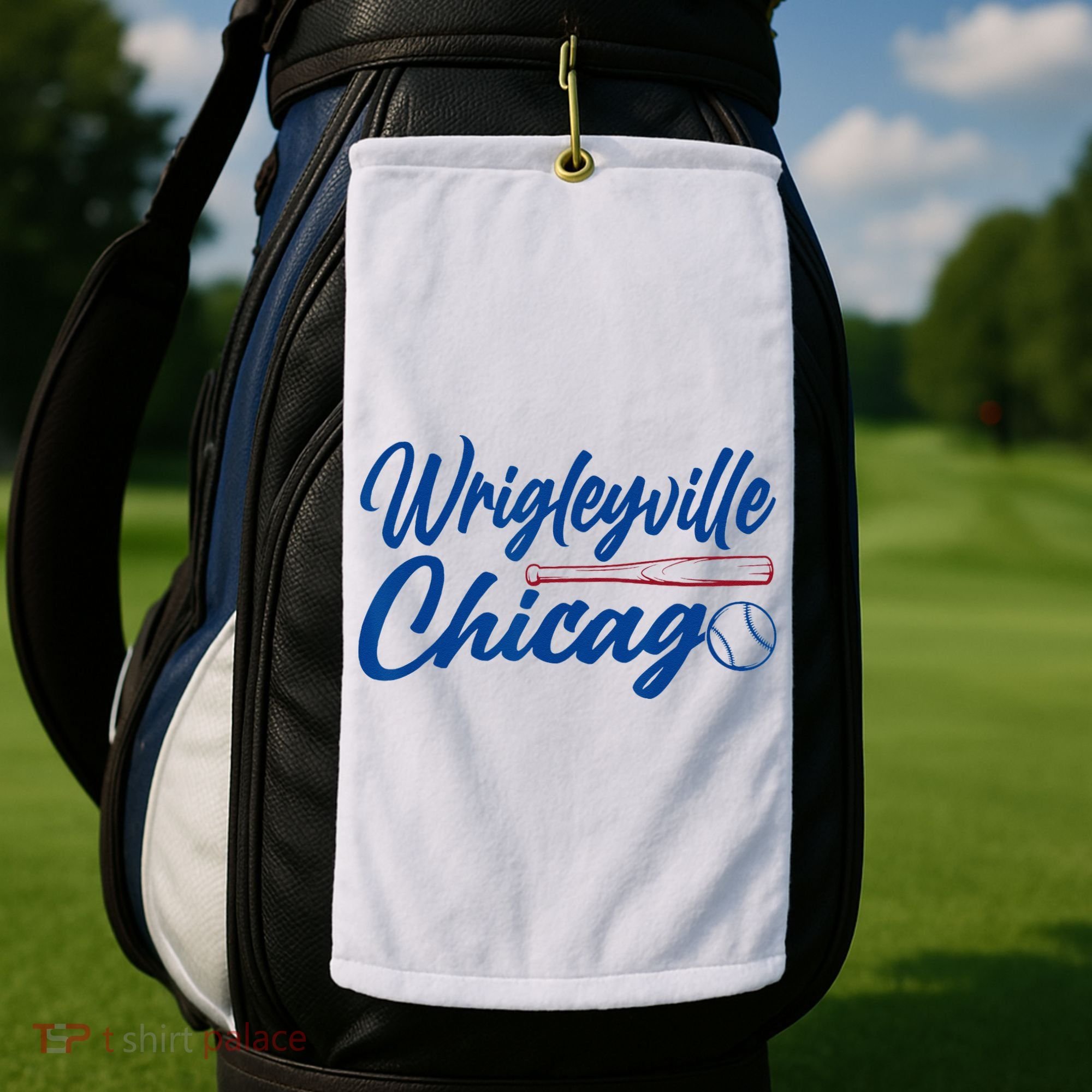 Wrigleyville Chicago Baseball American Golf Towel