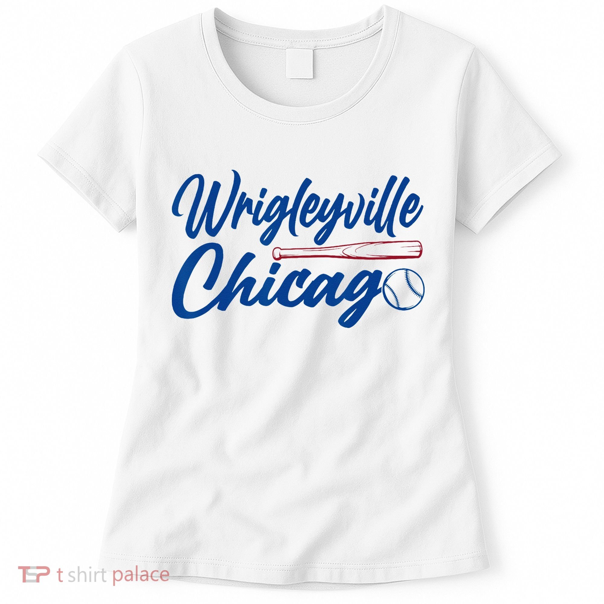 Wrigleyville Chicago Baseball American Women's T-Shirt