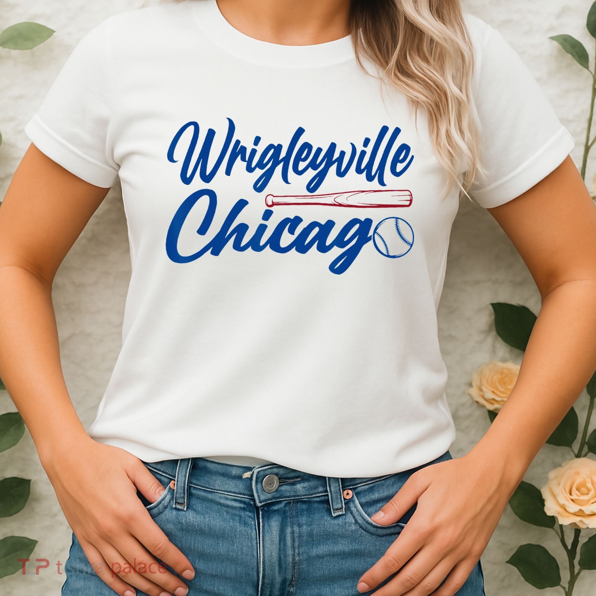 Wrigleyville Chicago Baseball American Women's T-Shirt