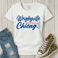 Wrigleyville Chicago Baseball American Women's T-Shirt thumb 3