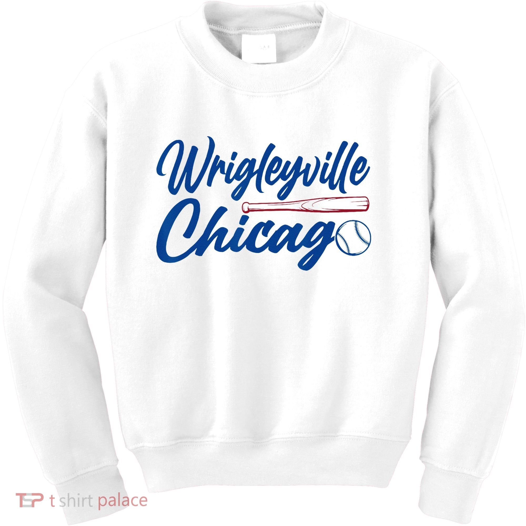 Wrigleyville Chicago Baseball American Kids Sweatshirt