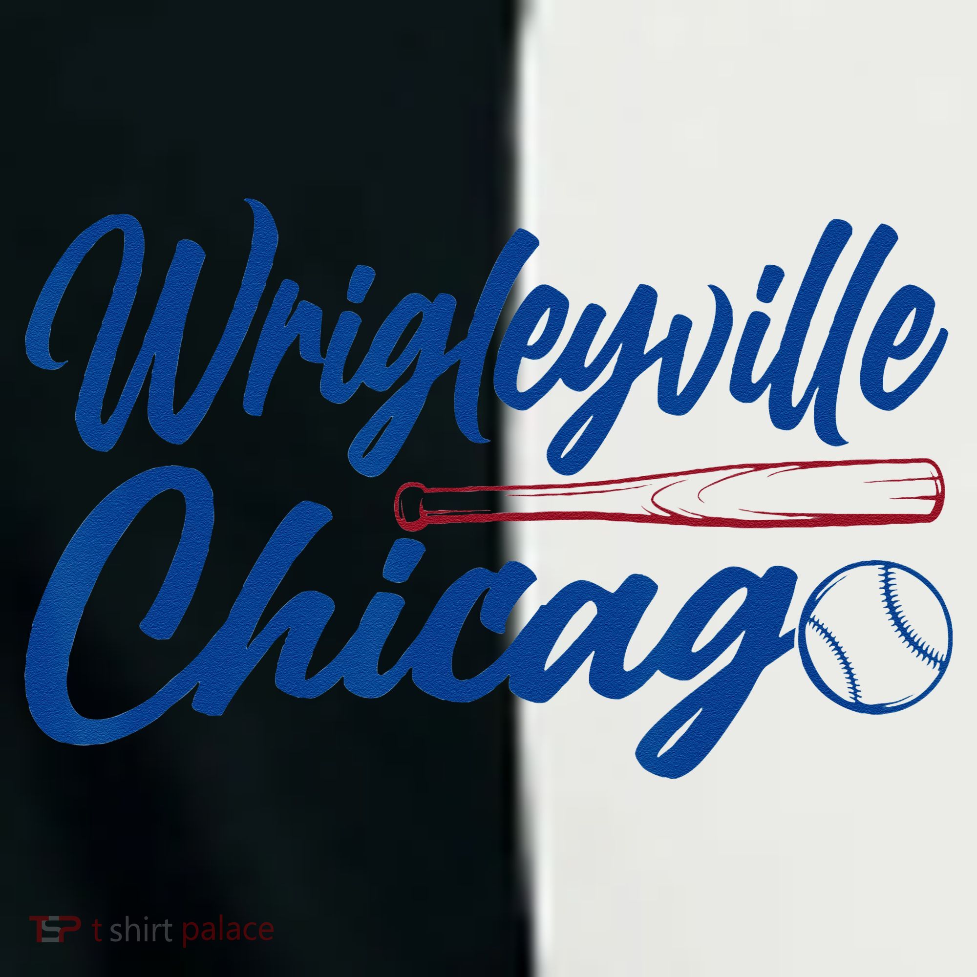 Wrigleyville Chicago Baseball American Women's Tri-Blend 3/4-Sleeve Raglan Shirt
