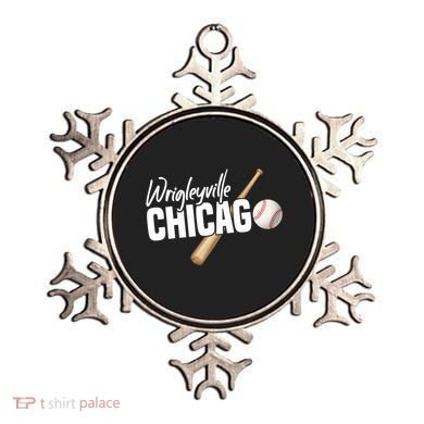 Wrigleyville Chicago Baseball American Gift Ornament
