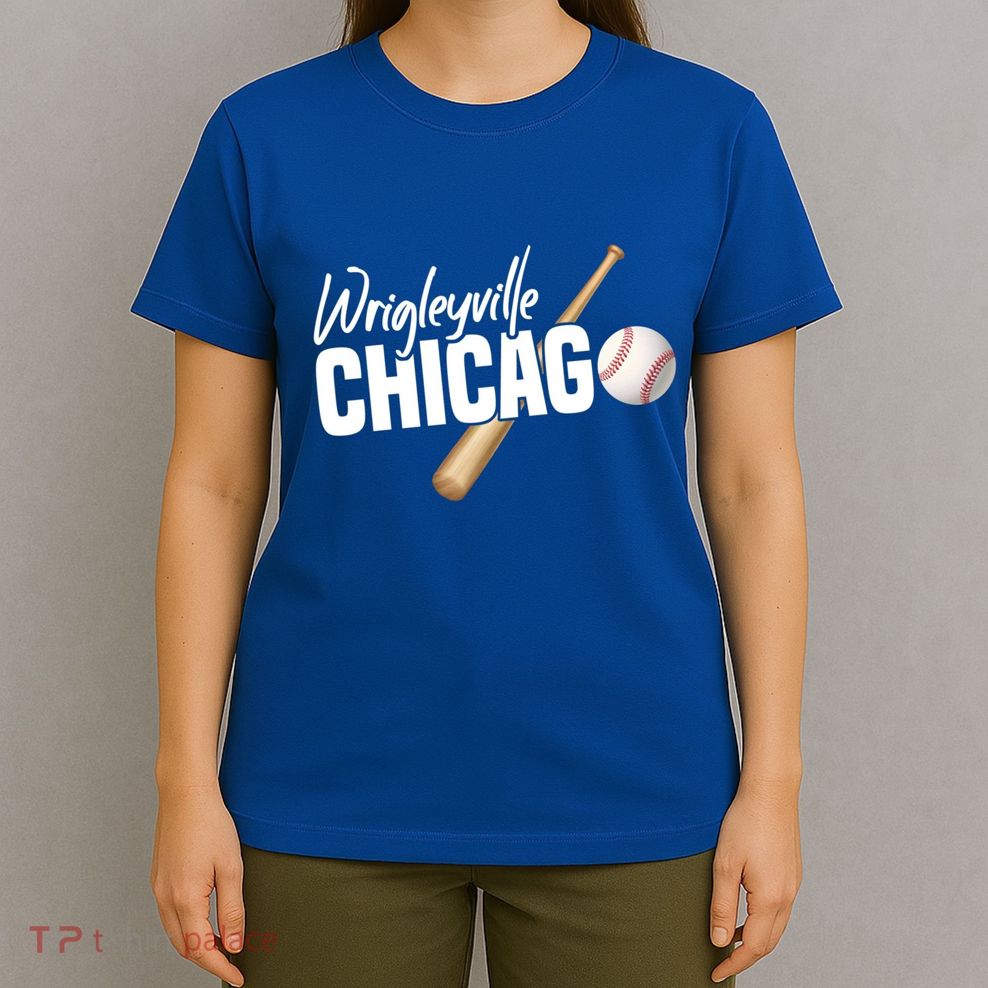 Wrigleyville Chicago Baseball American Gift T-Shirt