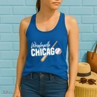 Wrigleyville Chicago Baseball American Gift Women's Tank Top thumb 2
