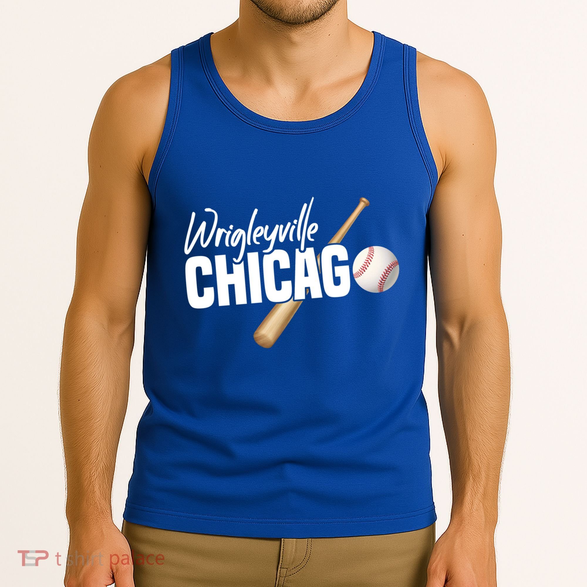 Wrigleyville Chicago Baseball American Gift Tank Top