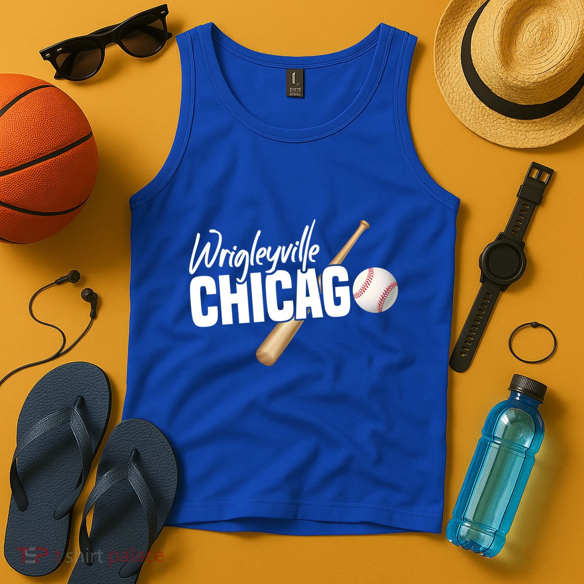 Wrigleyville Chicago Baseball American Gift Tank Top