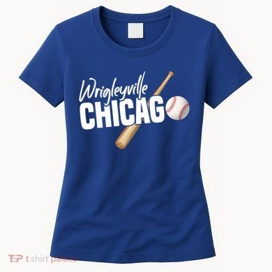 Wrigleyville Chicago Baseball American Gift Women's T-Shirt