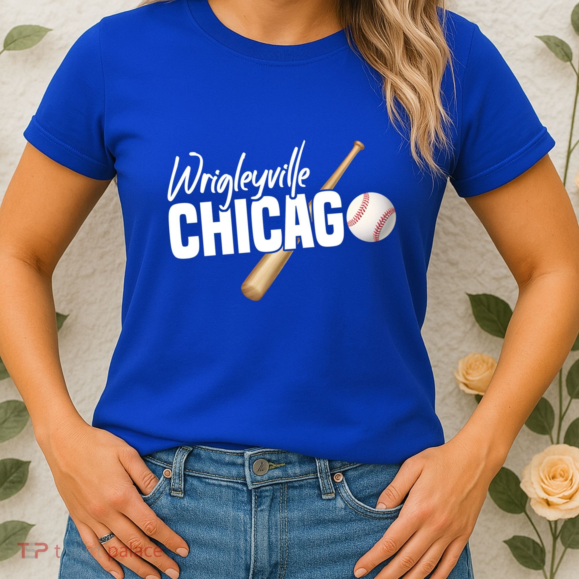 Wrigleyville Chicago Baseball American Gift Women's T-Shirt