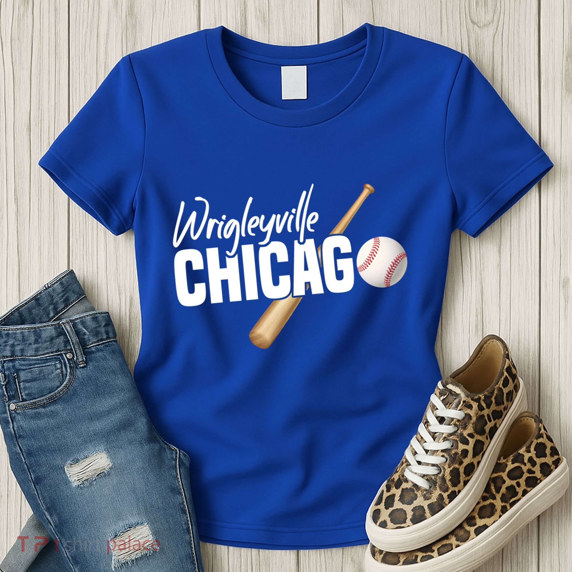 Wrigleyville Chicago Baseball American Gift Women's T-Shirt