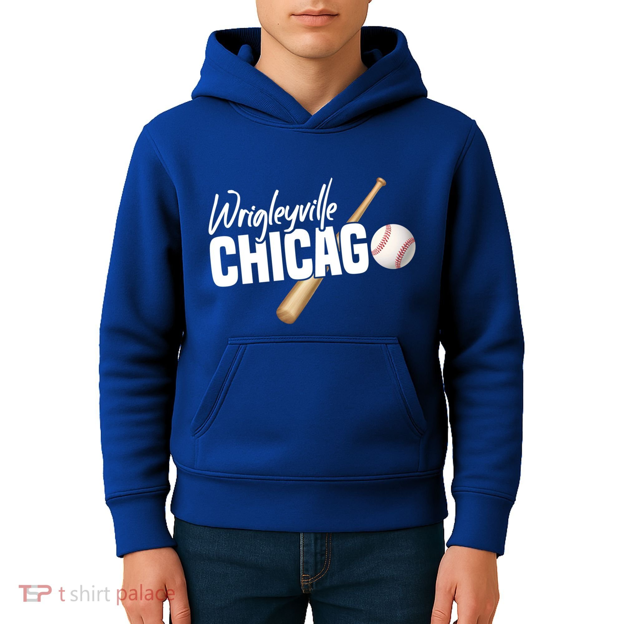 Wrigleyville Chicago Baseball American Gift Kids Hoodie