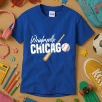 Wrigleyville Chicago Baseball American Gift Kids T-Shirt thumb 3