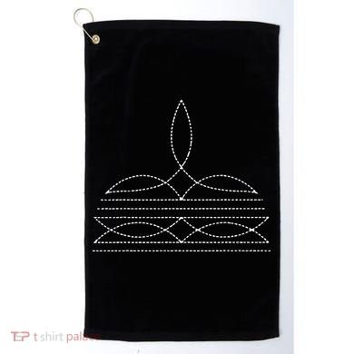 Western Cowboy Boot Stitching Cowboy Boot Stitching Golf Towel