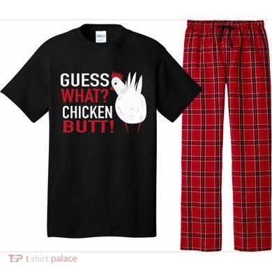 White Chicken Butt! Funny Design  Pajama Set