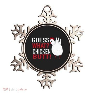 White Chicken Butt! Funny Design  Ornament