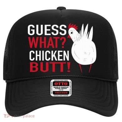 White Chicken Butt! Funny Design  Hat