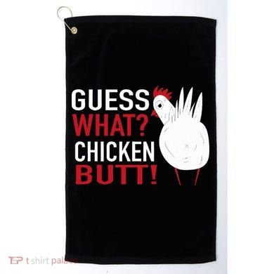 White Chicken Butt! Funny Design  Golf Towel