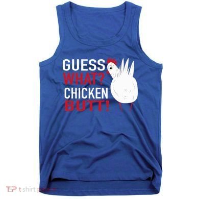 White Chicken Butt! Funny Design  Tank Top