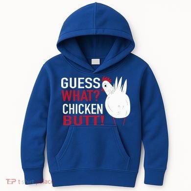 White Chicken Butt! Funny Design  Kids Hoodie