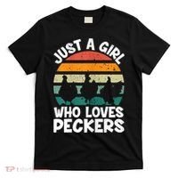 Womens Chicken Butt A Girl Who Loves Peckers Chicken T-Shirt thumb 0