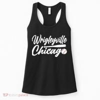 Wrigleyville Chicago Baseball American Women's Tank Top thumb 0