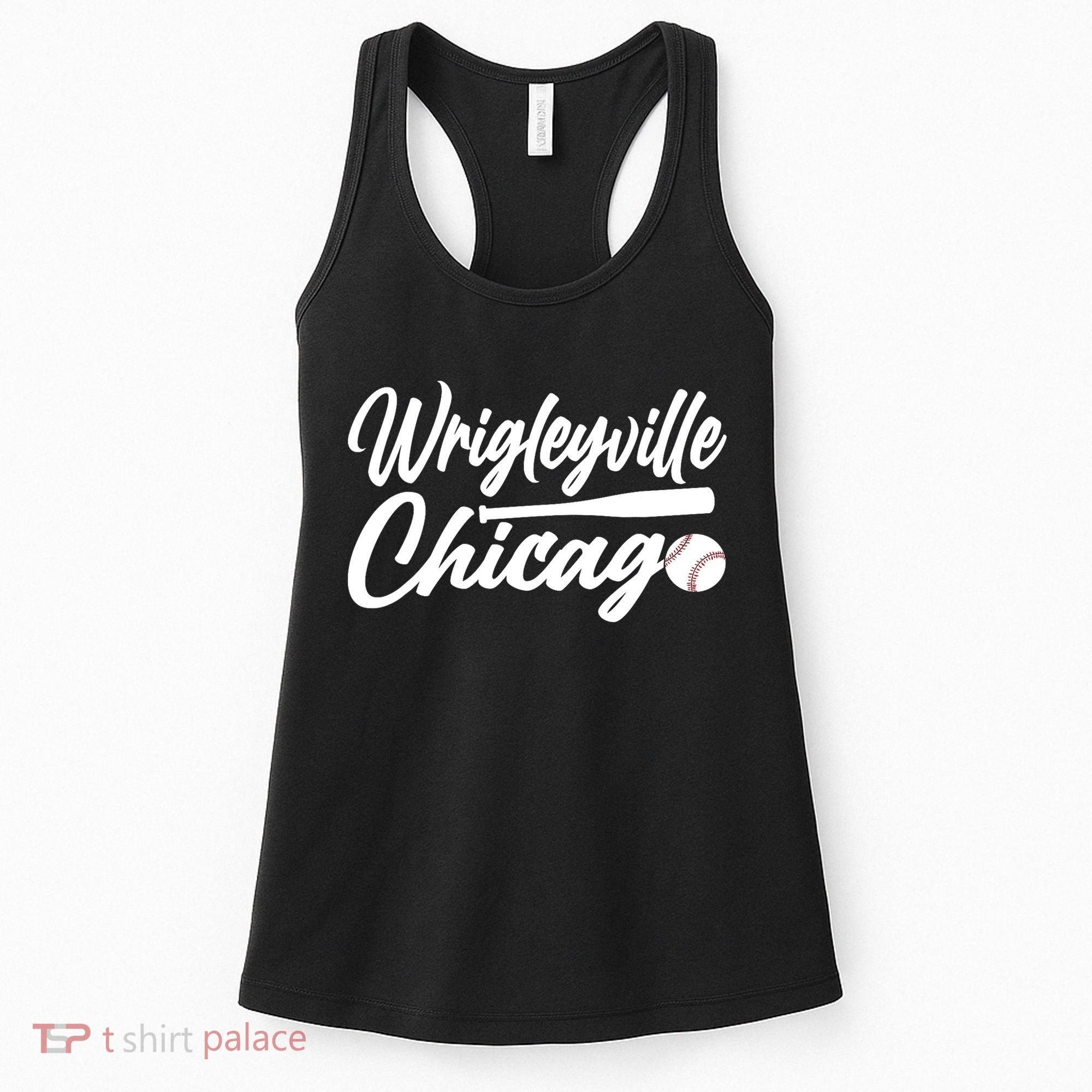 Wrigleyville Chicago Baseball American Women's Tank Top