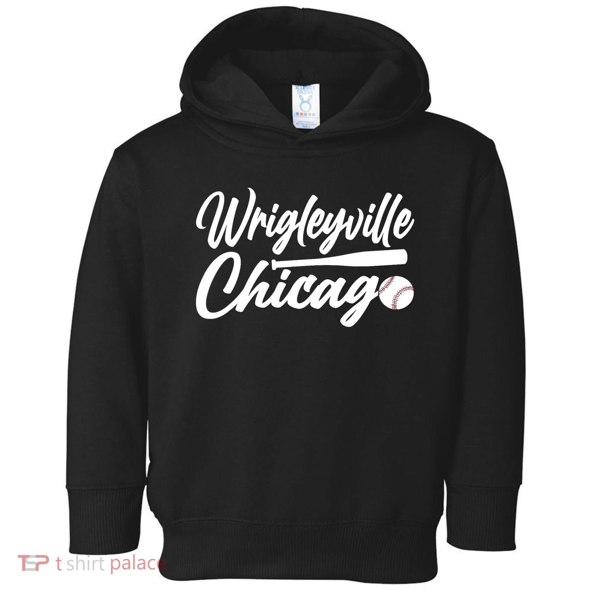 Wrigleyville Chicago Baseball American Toddler Hoodie