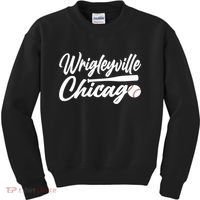 Wrigleyville Chicago Baseball American Kids Sweatshirt thumb 0