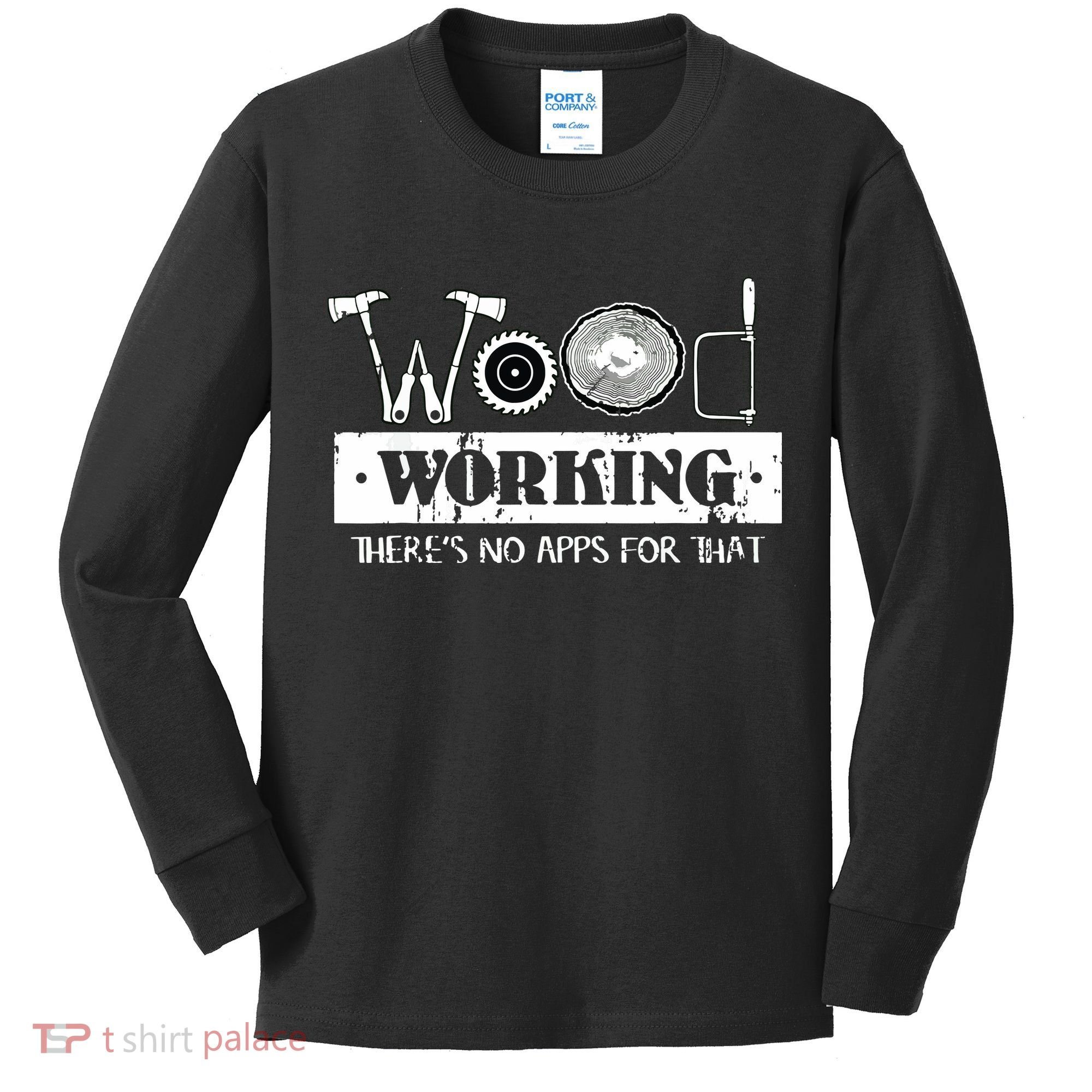 Woodworking Carving Carpenter Joiner Cabinet Woodworker Kids Long Sleeve Shirt