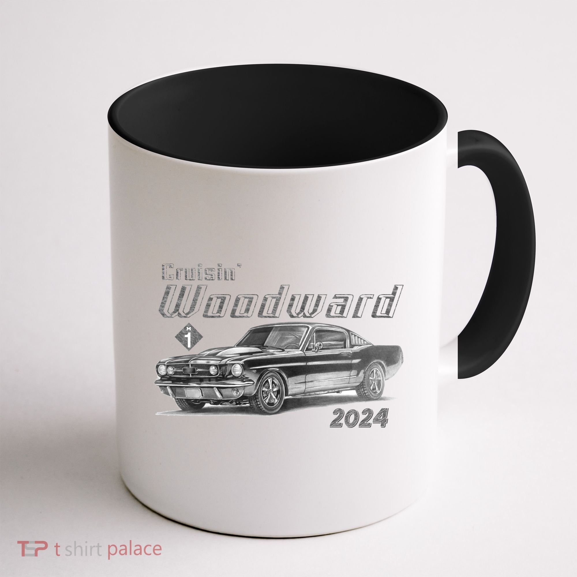 Woodward Cruise Classic Muscle Car Sketch 2024 Coffee Mug