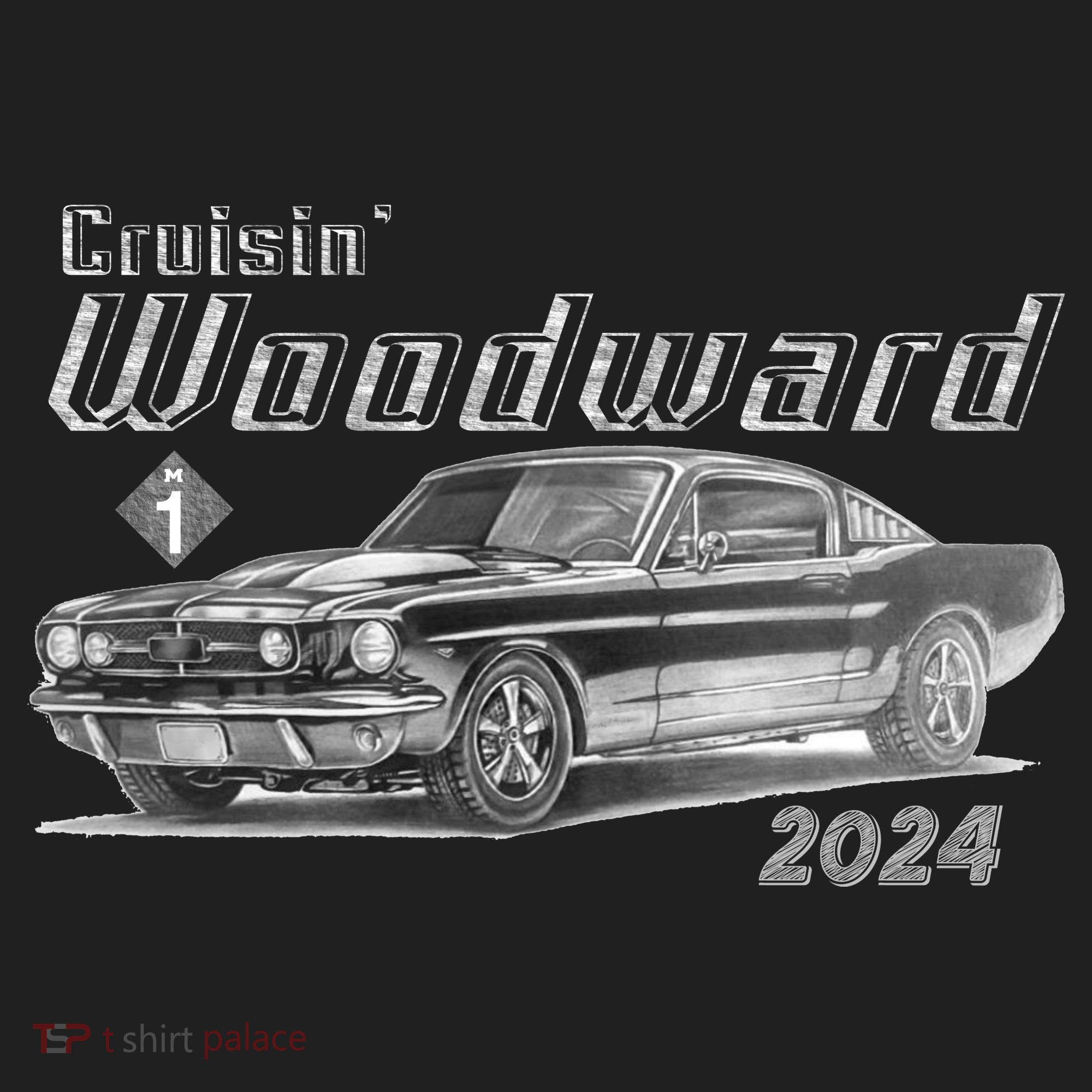 Woodward Cruise Classic Muscle Car Sketch 2024 Tumbler