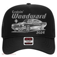 Woodward Cruise Classic Muscle Car Sketch 2024 Hat thumb 0