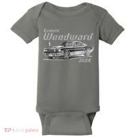 Woodward Cruise Classic Muscle Car Sketch 2024 Baby Bodysuit thumb 0