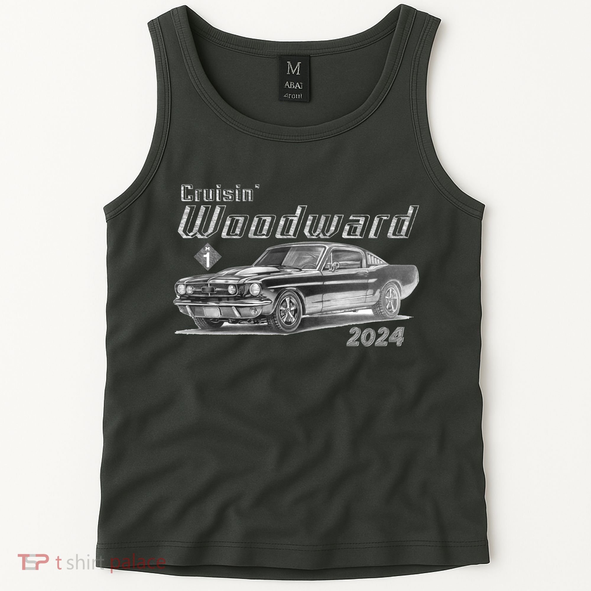 Woodward Cruise Classic Muscle Car Sketch 2024 Tank Top