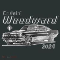 Woodward Cruise Classic Muscle Car Sketch 2024 Toddler T-Shirt thumb 4