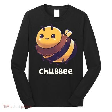Womens Chubbee Chubby Honey Bee Kawaii Long Sleeve Shirt