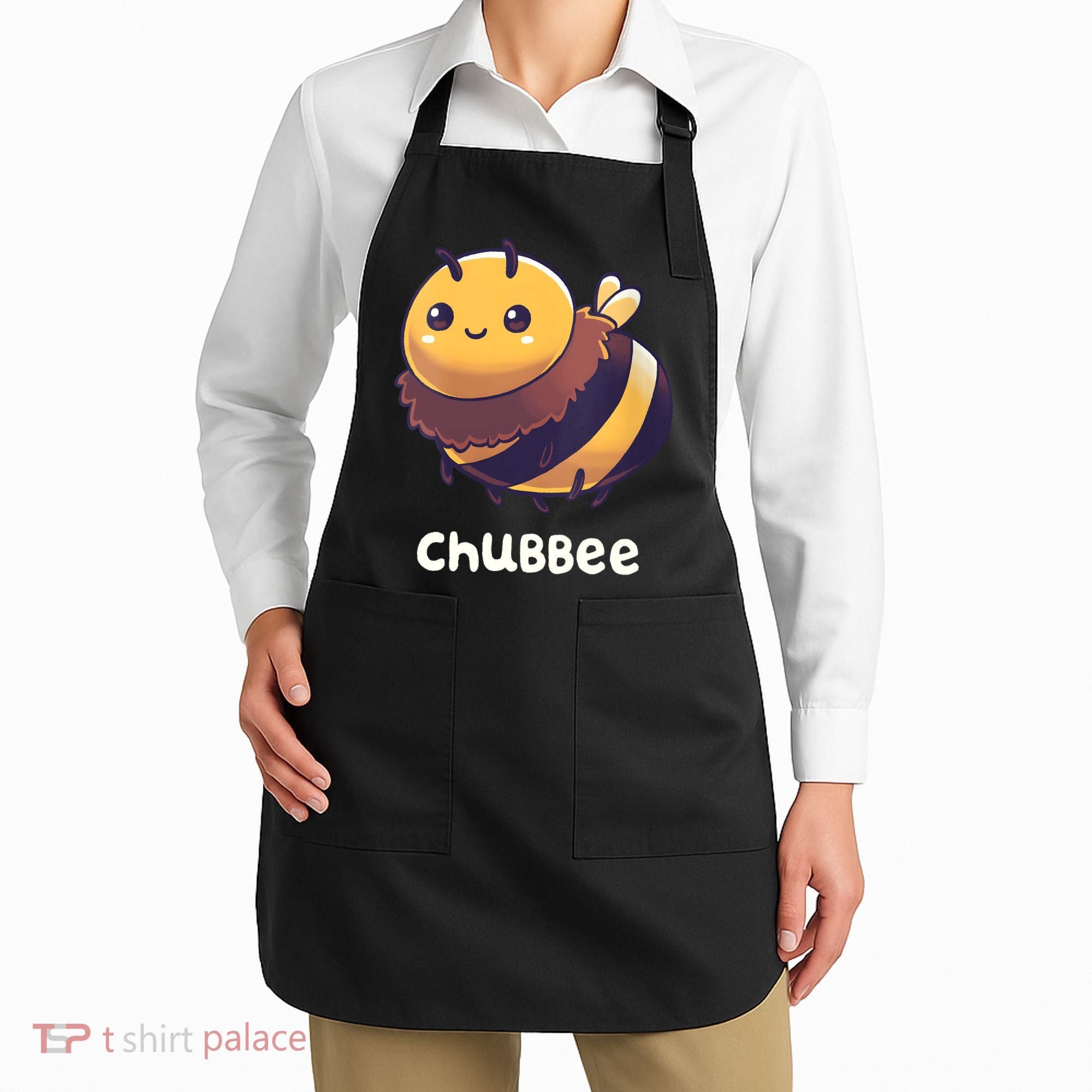 Womens Chubbee Chubby Honey Bee Kawaii Apron
