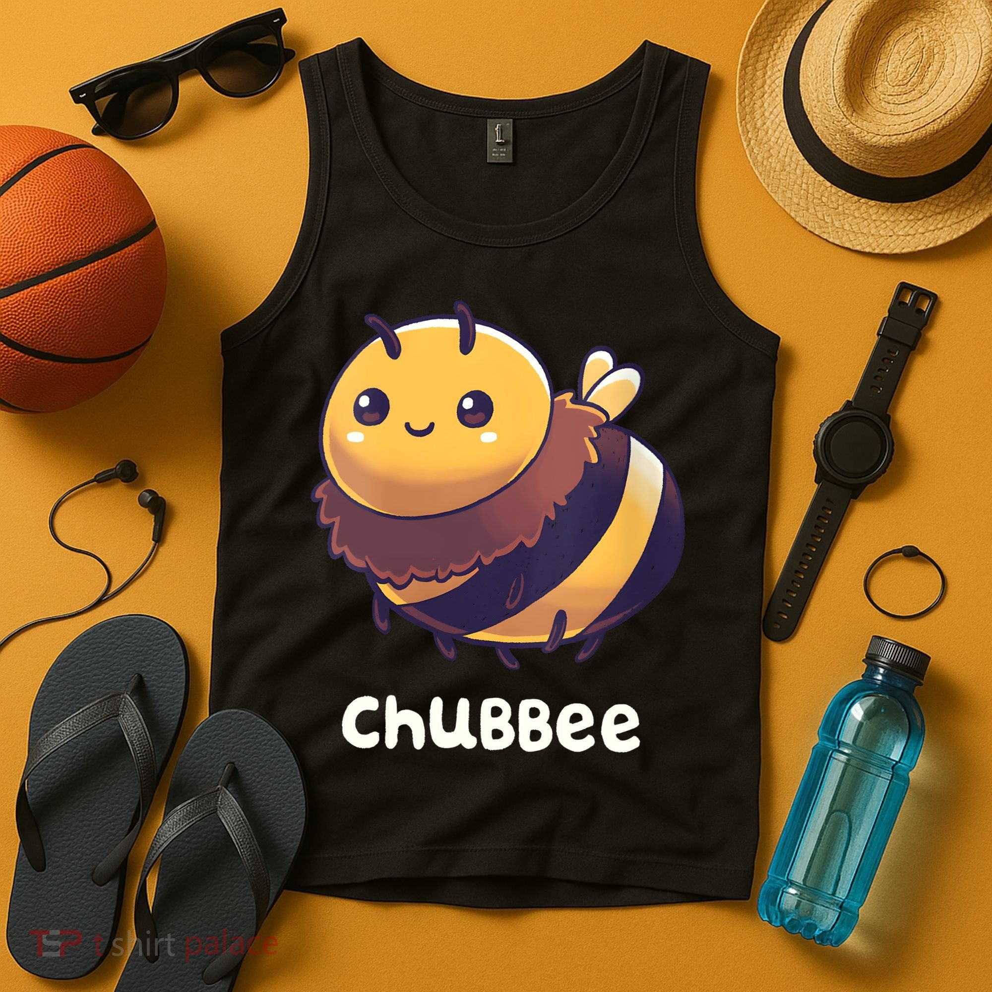 Womens Chubbee Chubby Honey Bee Kawaii Tank Top