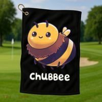 Womens Chubbee Chubby Honey Bee Kawaii Golf Towel thumb 1