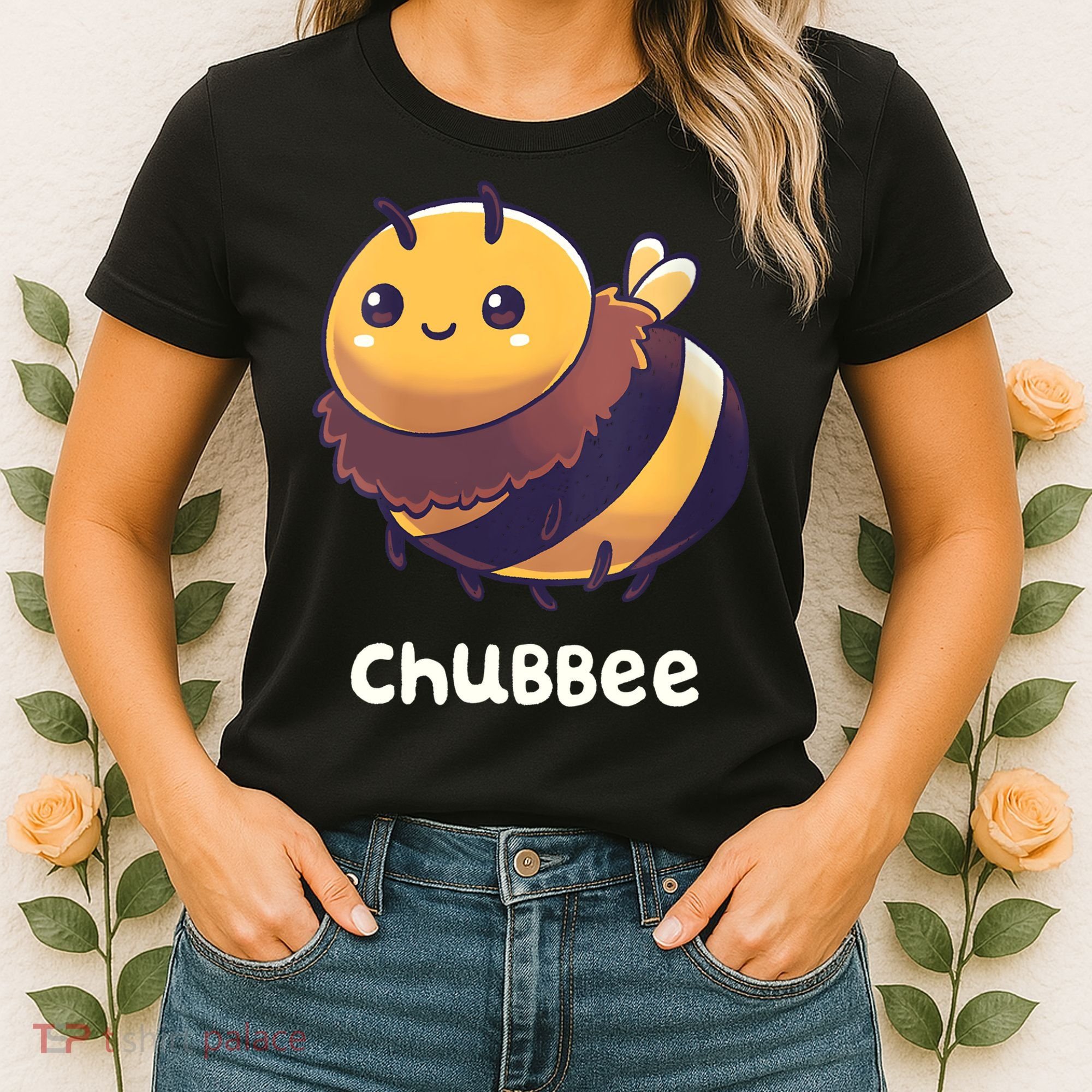 Womens Chubbee Chubby Honey Bee Kawaii Women's T-Shirt